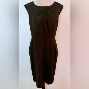 Anne Klein Black Knee Length Sheath Dress Size 6